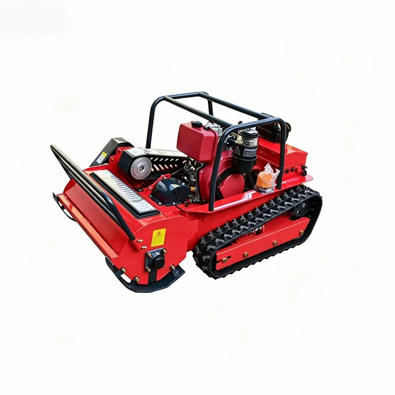 ME1200-48 Remote Control Lawn Mower — Gasoline 48V remote control lawn mower, 1200mm cut, 45° slope