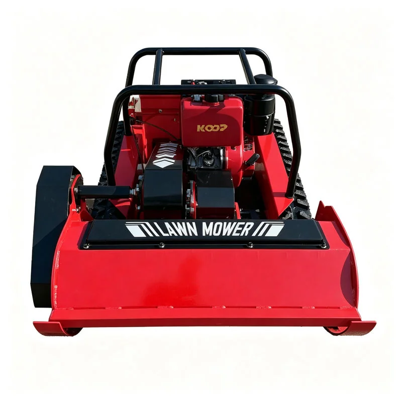 ME1200D-48 Remote Control Lawn Mower — Diesel 48V remote control lawn mower, 1200mm cut, 45° slope